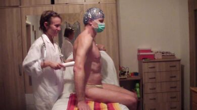 Young russian doctor Kabayeva exams and fucks her new client including anal sex - part 1