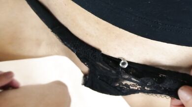 Cumming in my panties and pussy before shopping