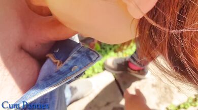 Cum in panties and pull them up before the  picnic