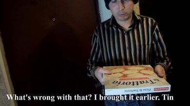 Pizza delivery man throat FACEFUCKING mercilessly of my cheating wife!