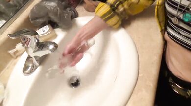 intense orgasms while masturbating with glass dildo