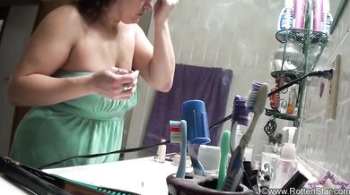Smoking Mom Caught on Step-Sons - ALHANA WINTER