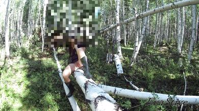 Fucked a stranger in the woods