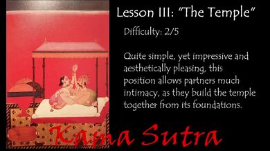 Kamasutra positions for couples. Lesson III: "Temple"