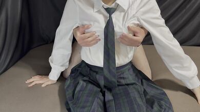 Do you like busty schoolgirl in black pantyhose?