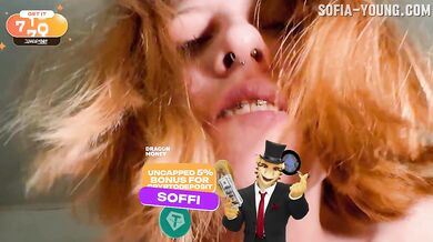 Redhead Goddess Cums Like Crazy on the Floor! Completely Naked and in Ecstasy