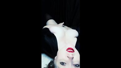 Red Lipstick Clit Vibrator - Eye Contact Loud Shaking Orgasm