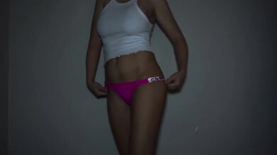 Victoria's Secret Shiny Strap Brazilian Panty Try On