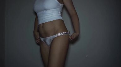 Victoria's Secret Shiny Strap Brazilian Panty Try On