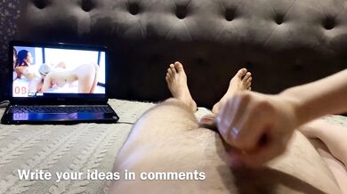 Hot squirming pleasure [12:40] and post orgasm torture. Playing cockhero