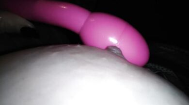 Smoking and teasing my tits and clit