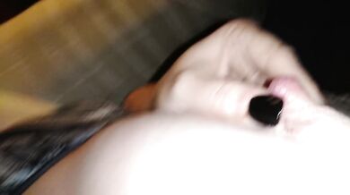 Smoking and teasing my tits and clit