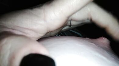 Smoking and teasing my tits and clit