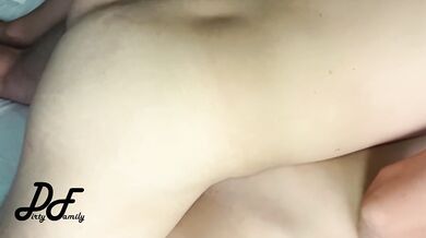 Vibrator in his ass during fucking, sex with Greek milf ~DirtyFamily~