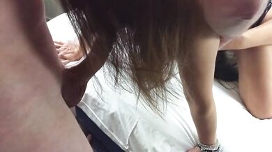 Slutty wife loves to be spit roasted