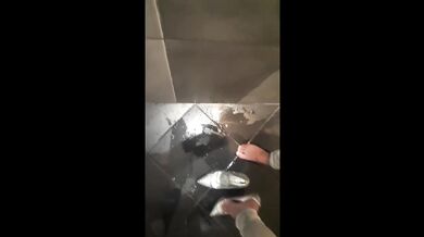 Desperate pee in white Jeans and rubbing my wet clit Full video on ModelHub