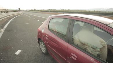 Road Movie - Rosario Gallardo masturbating on the highway