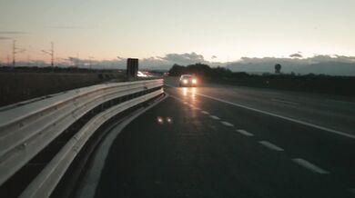 Road Movie - Rosario Gallardo masturbating on the highway