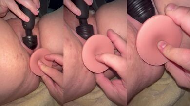Solo wife cums and squirts all over dildo