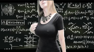 Naughty Teacher Breast Play JOI