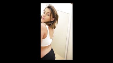 Pregnant Public DressingRoom Masturbation ALMOST CAUGHT