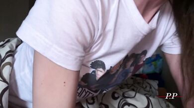 Stepmom and son fuck hard while dad is not at home