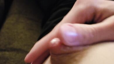 Squirting milk and rubbing it all over my chest