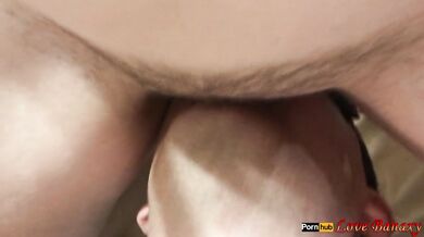 Pissing in Man's Mouth, Lick Hairy Pussy after Pee