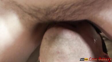 Pissing in Man's Mouth, Lick Hairy Pussy after Pee