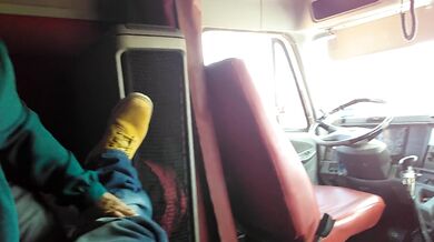 Sex in brake time,in my big truck.. Check it out