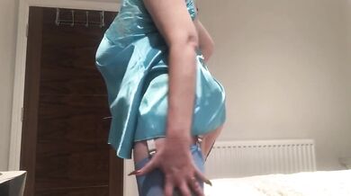 Annabel’s satin negligee play