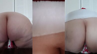 Big Ass BBW rides Christmas tree shaped dildo