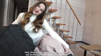 Christmas Creampie For Stepsister With Big Ass - Anny Walker