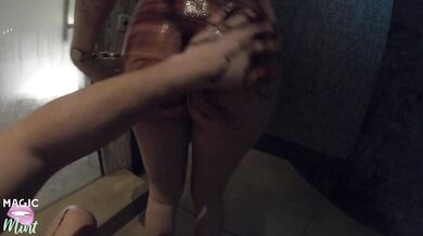 WE MADE A MESS - HOT CHOCOLATE SEX IN A PUBLIC WELLNESS SPA-MAGICMINTCOUPLE