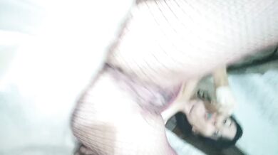 she sucks a Lollipop and shoves it in her hairy pussy GinnaGg