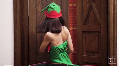 The Christmas elf has her holes ready for you