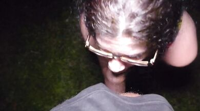 Nerdy White Slut Loves Sucking & Fucking Big Black Cock BBC Outside Hotel