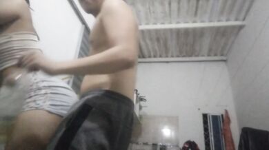 Colombian with perfect body twerks Big ass on New Year's Eve. Bubble butt latina amateur homemade