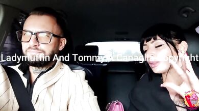sensual and provocative woman in the car