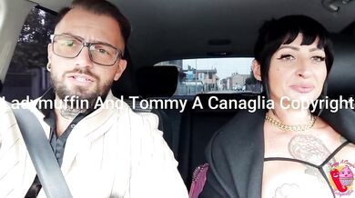 sensual and provocative woman in the car