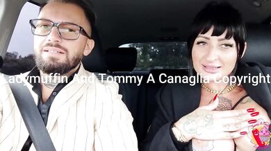 sensual and provocative woman in the car