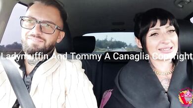 sensual and provocative woman in the car
