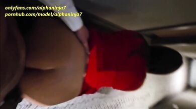 Creampie Me in the Hotel Hallway Xmas Party Fun