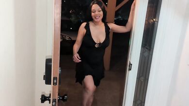 Ebony dildo and anal Christmas