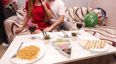 Christmas Alone With Teen Pinay Maid