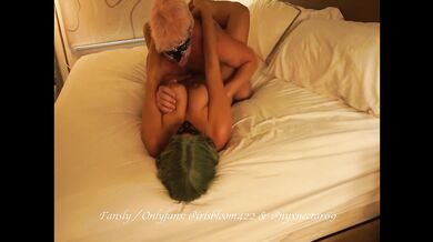Stranger flashing on the hotel roof leads to BJ, rimming, and foot worship