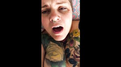 Sensual Masturbation in Bed After Christmas Party
