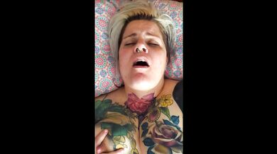 Sensual Masturbation in Bed After Christmas Party