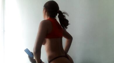 I seduce my mother's husband and he fucks me on the sofa