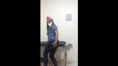real nurse!! real christmas!! real seduction. nurse makes hot video for boyfriend